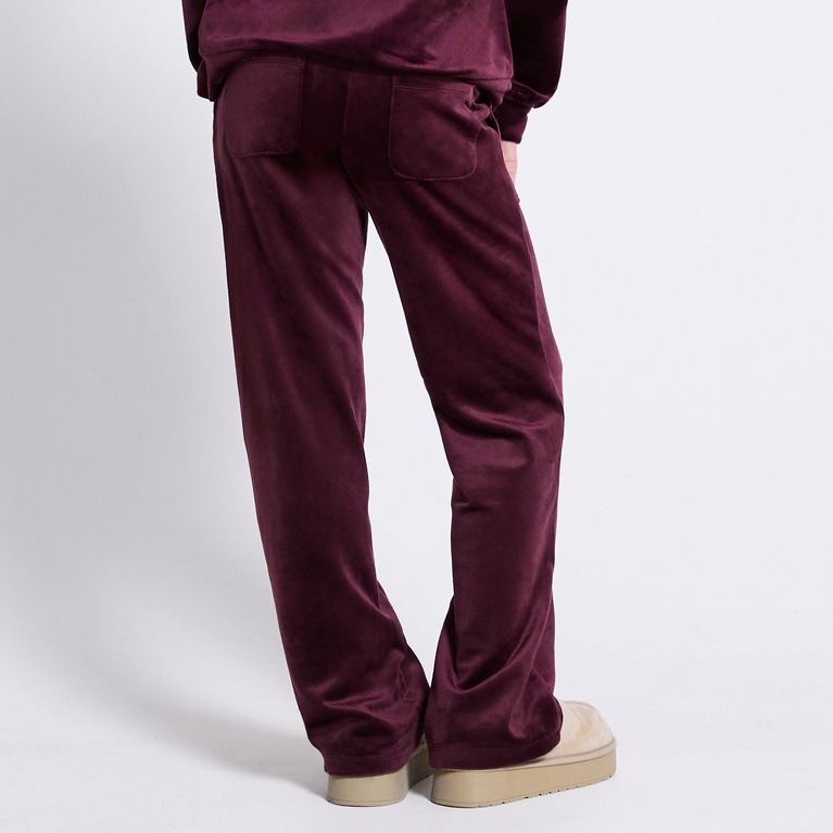 Velour pants "Ella star" Light Burgundy